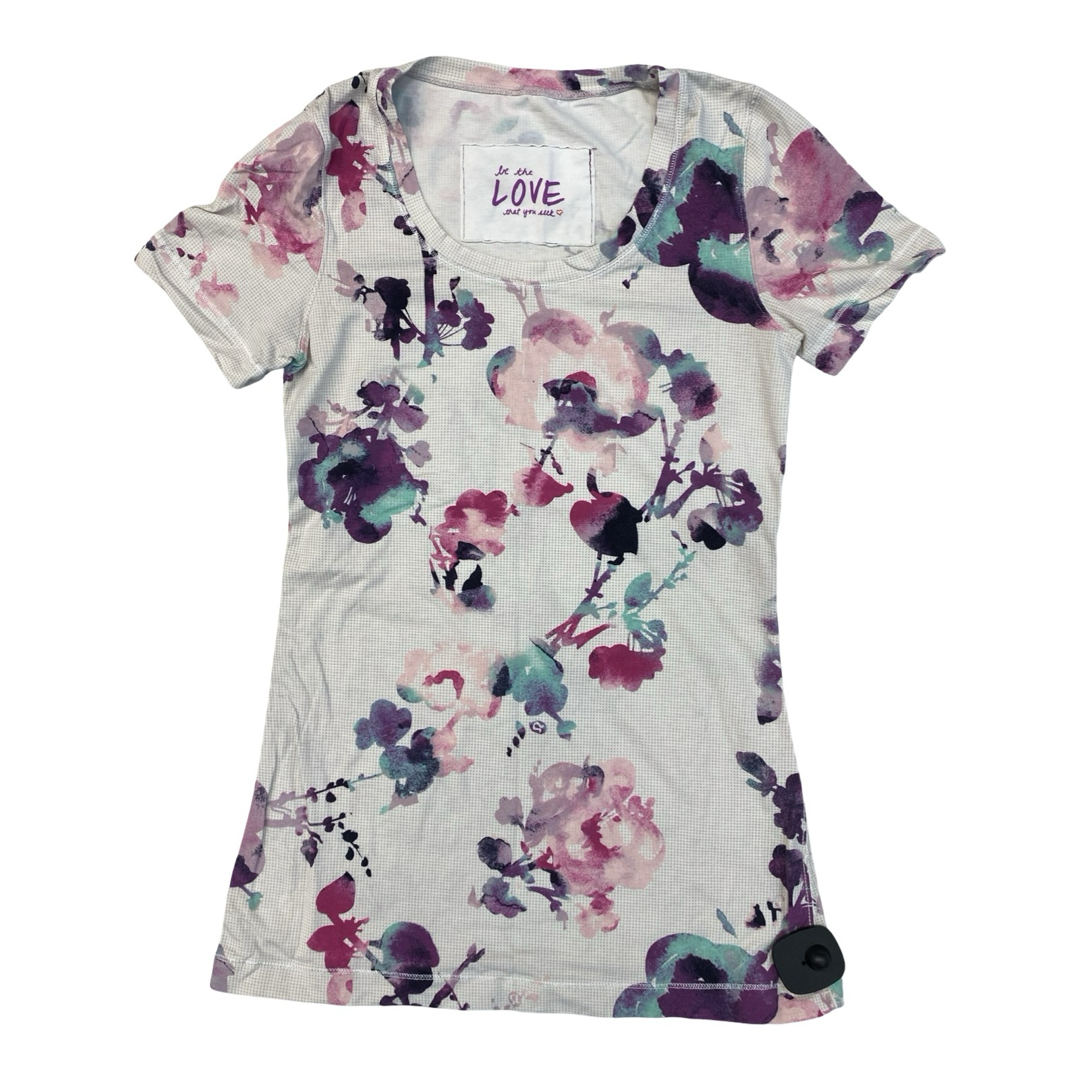 Athletic Top Ss By Lululemon In Multi, Size:S