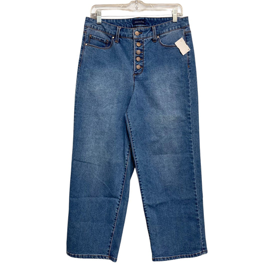Jeans Wide Leg By Charter Club In Blue Denim, Size:8