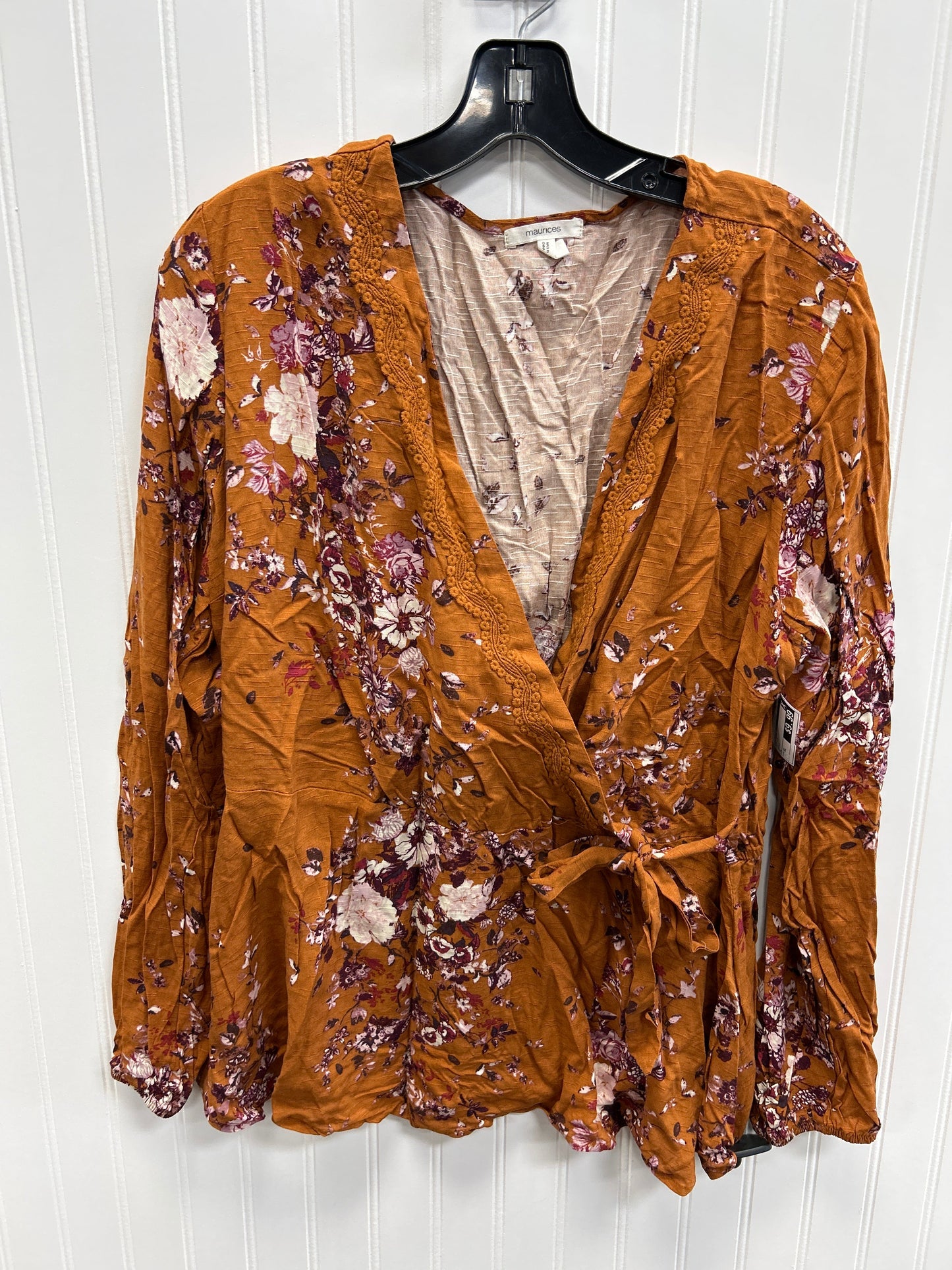 Top Ls By Maurices In Brown, Size:Xl