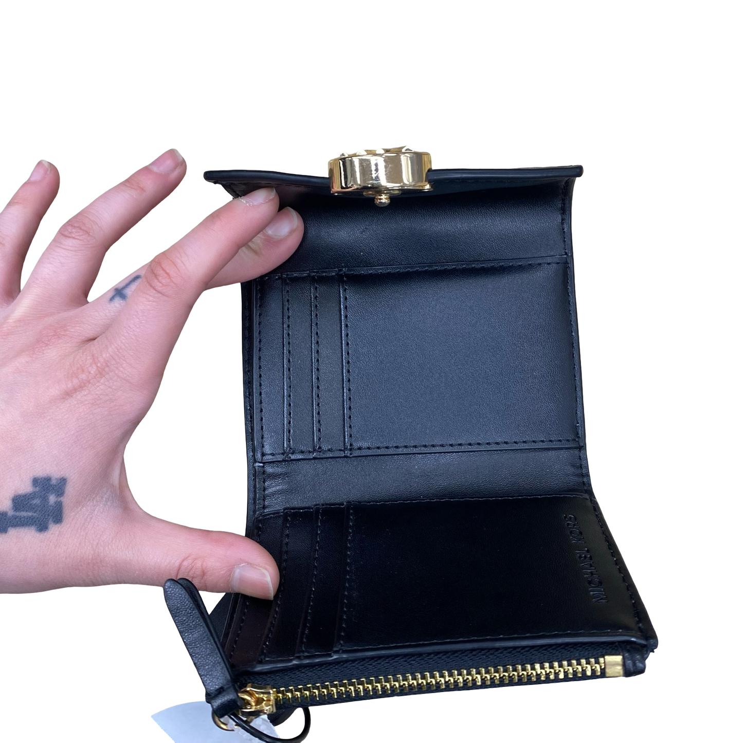 Wallet Designer By Michael Kors In Black, Size:Small