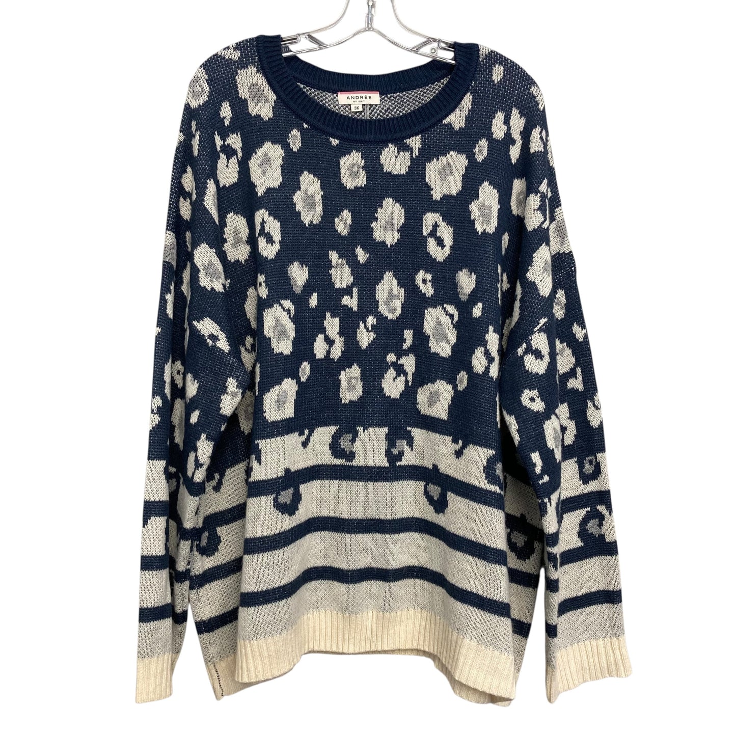 Sweater By Andree By Unit In Animal Print, Size:3X