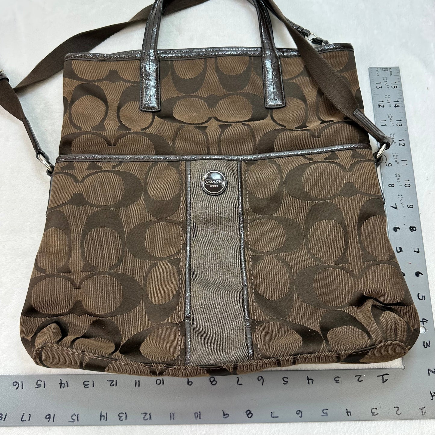 Crossbody Designer By Coach, Size: Large