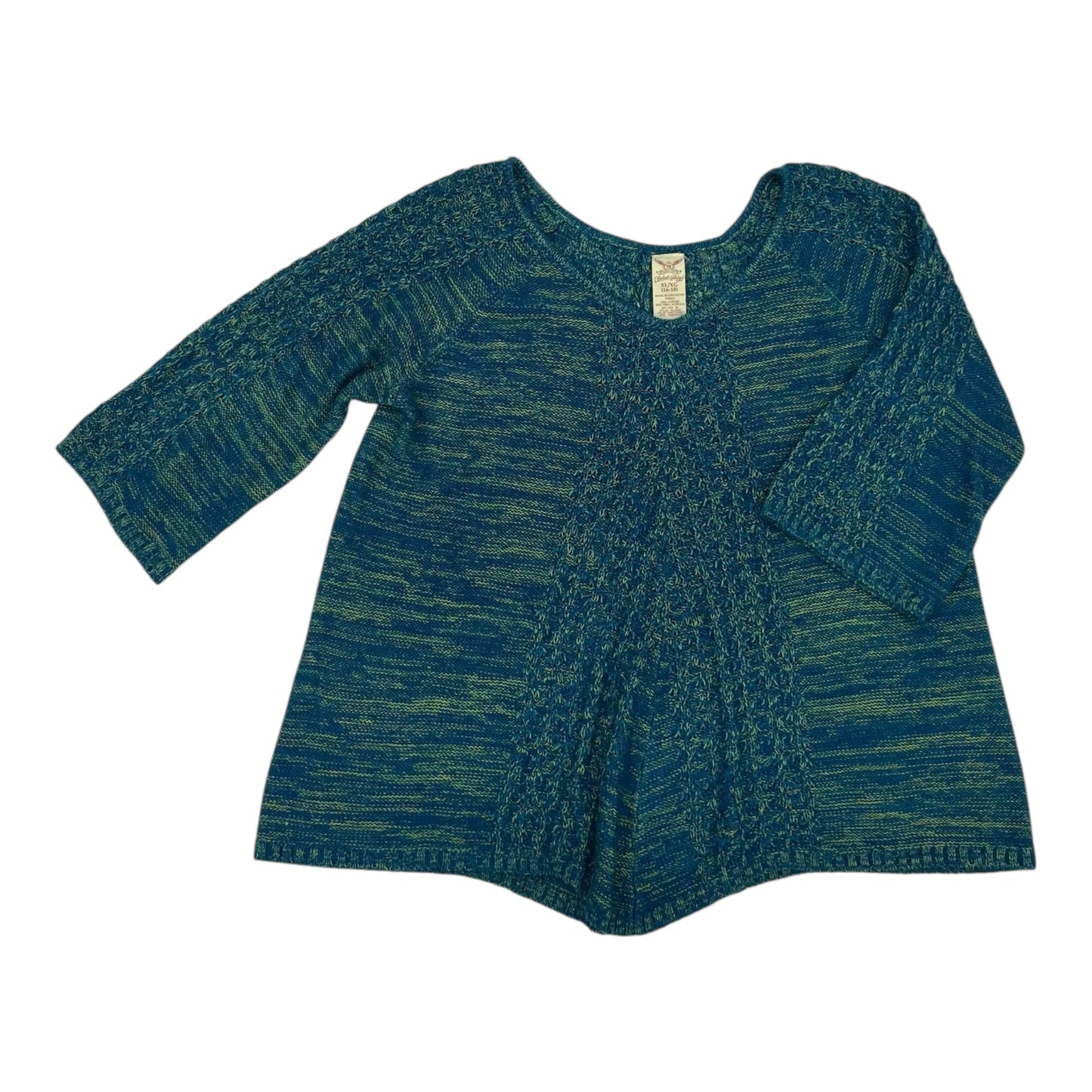 Sweater By Faded Glory In Blue & Green, Size:Xl
