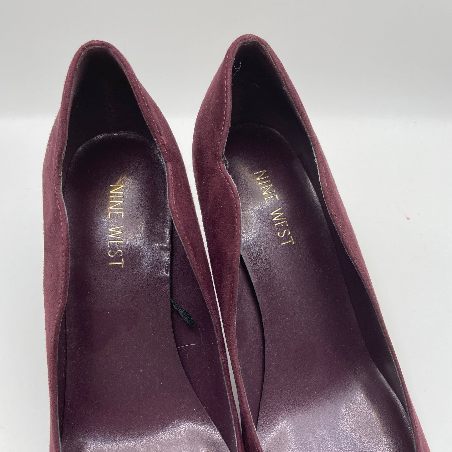 Shoes Heels Stiletto By Nine West In Maroon, Size: 9