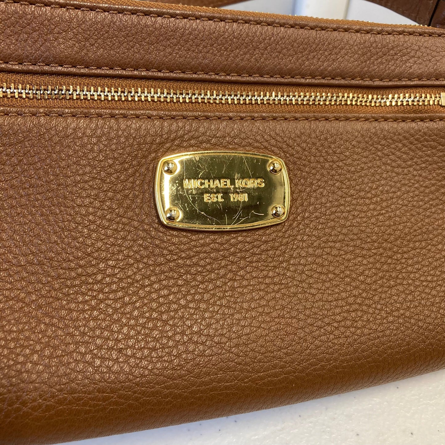 Wristlet Designer By Michael Kors In Brown, Size:Medium