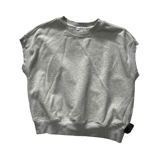 Athletic Top Ss By Athleta In Grey, Size:M