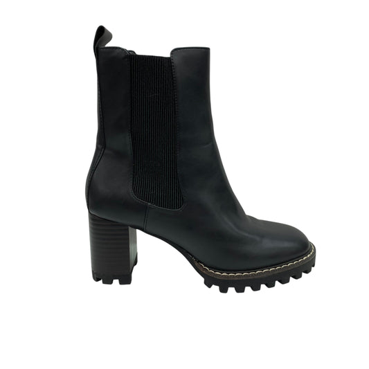 Boots Ankle Heels By H&M In Black, Size:7.5