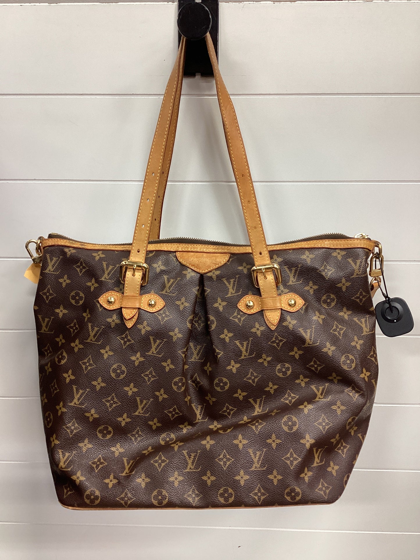 Handbag Luxury Designer By Louis Vuitton In Brown, Size:Large