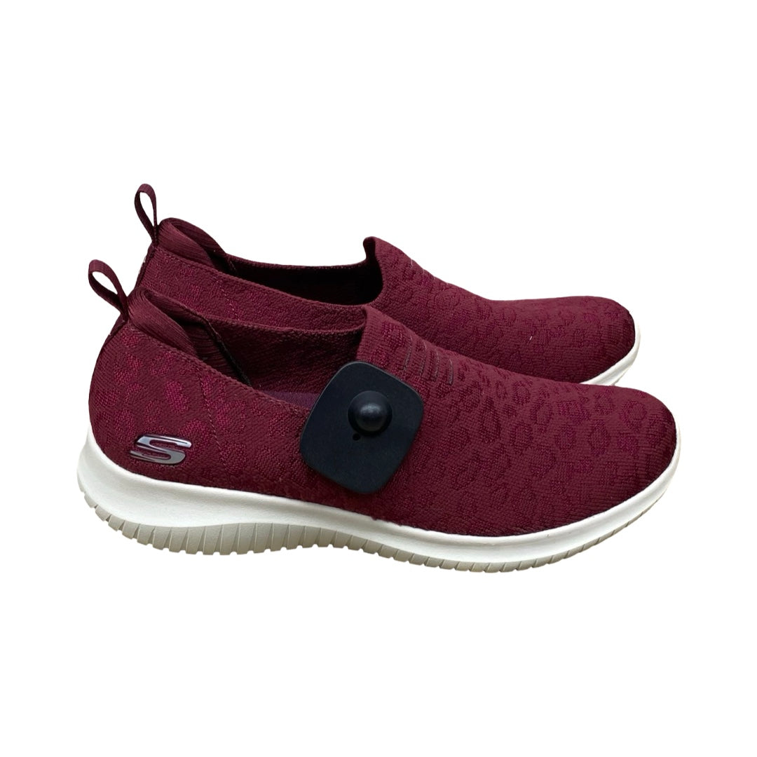 Shoes Sneakers By Skechers In Maroon, Size:7.5