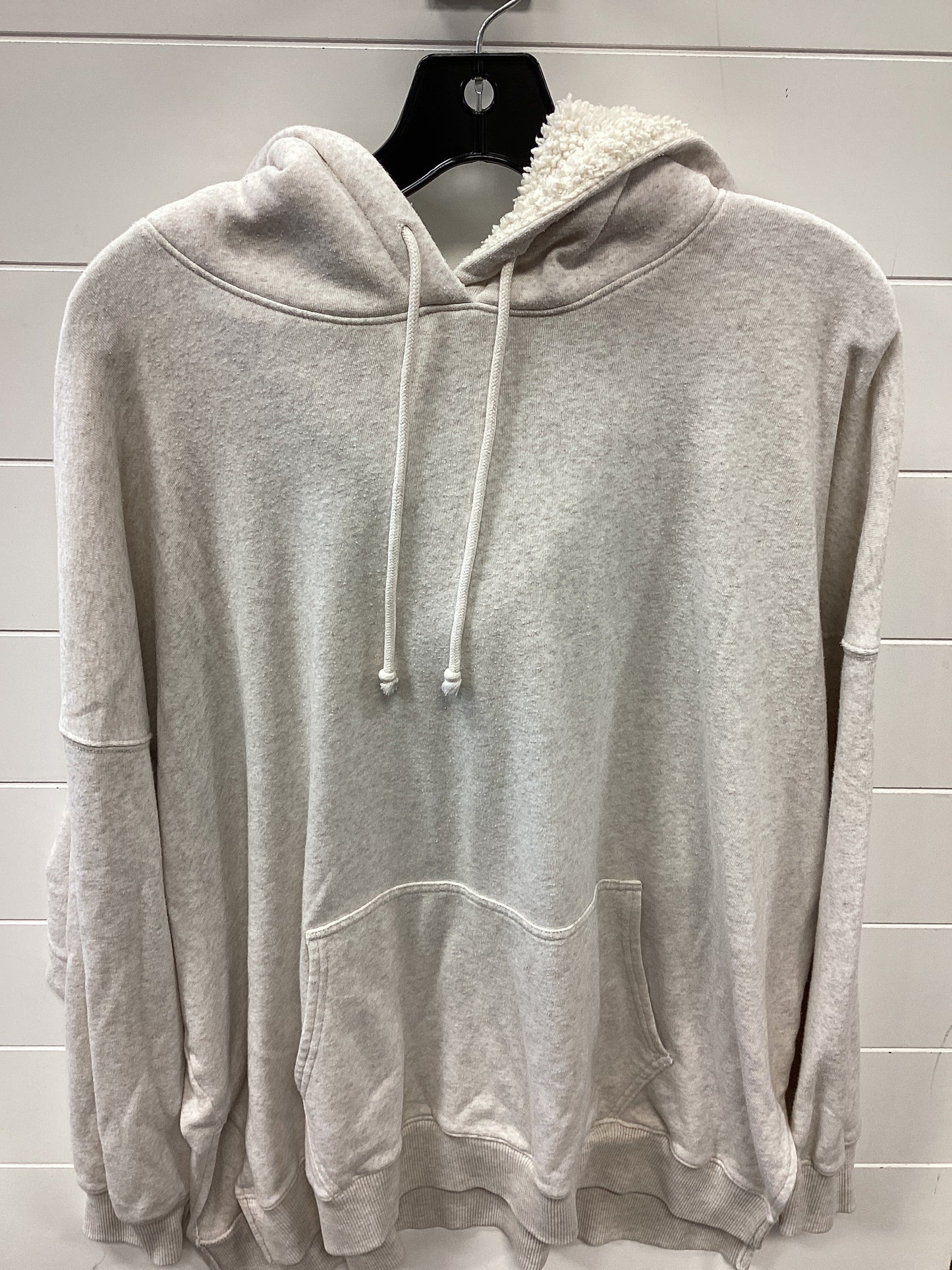 Jacket Fleece By American Eagle In Cream, Size:Xl