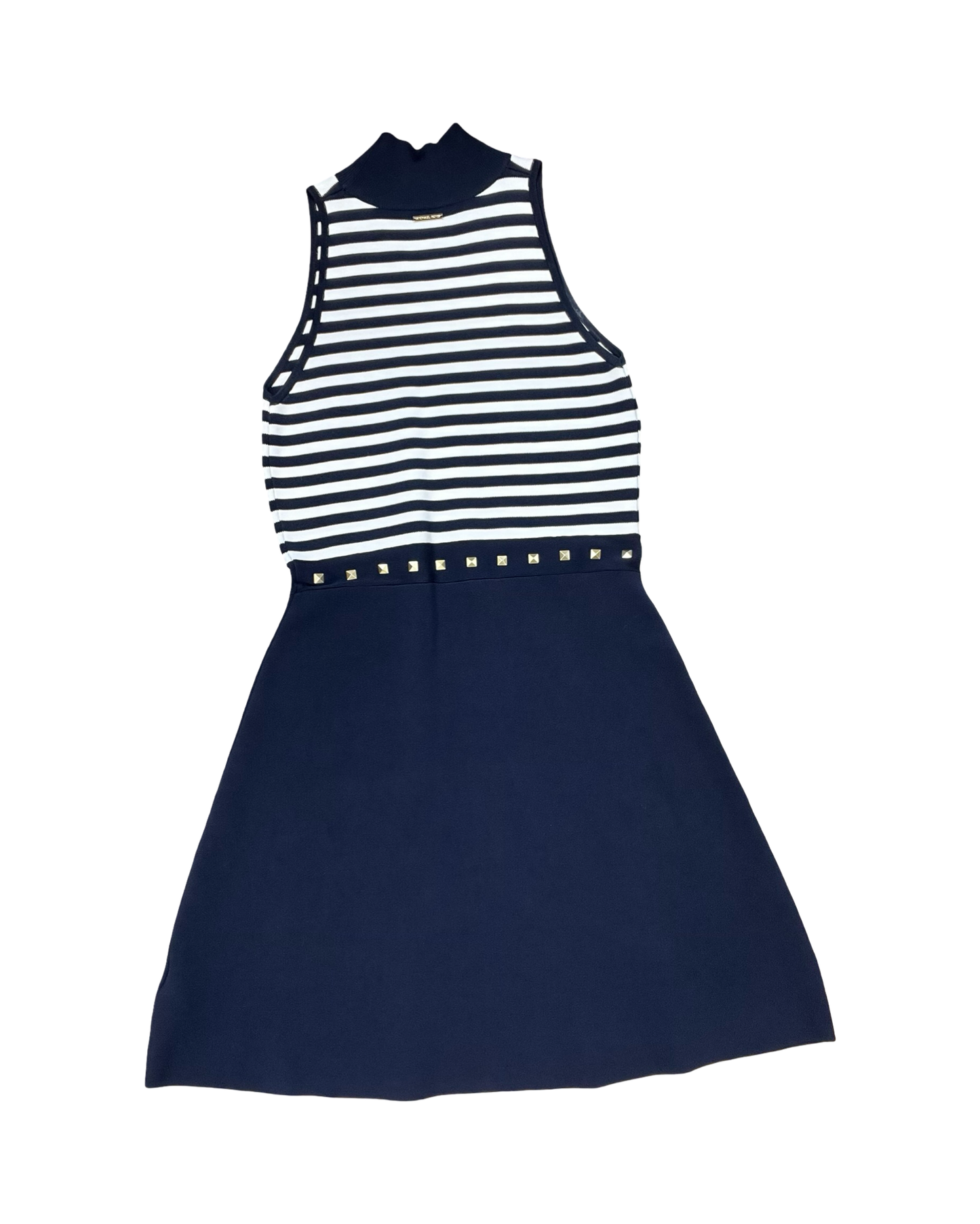 Dress Work By Michael By Michael Kors In Blue & White, Size:L