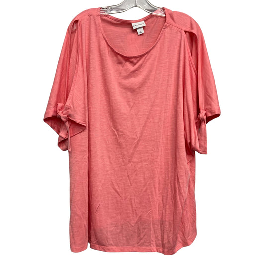Top Ss By Ava & Viv In Pink, Size:4X