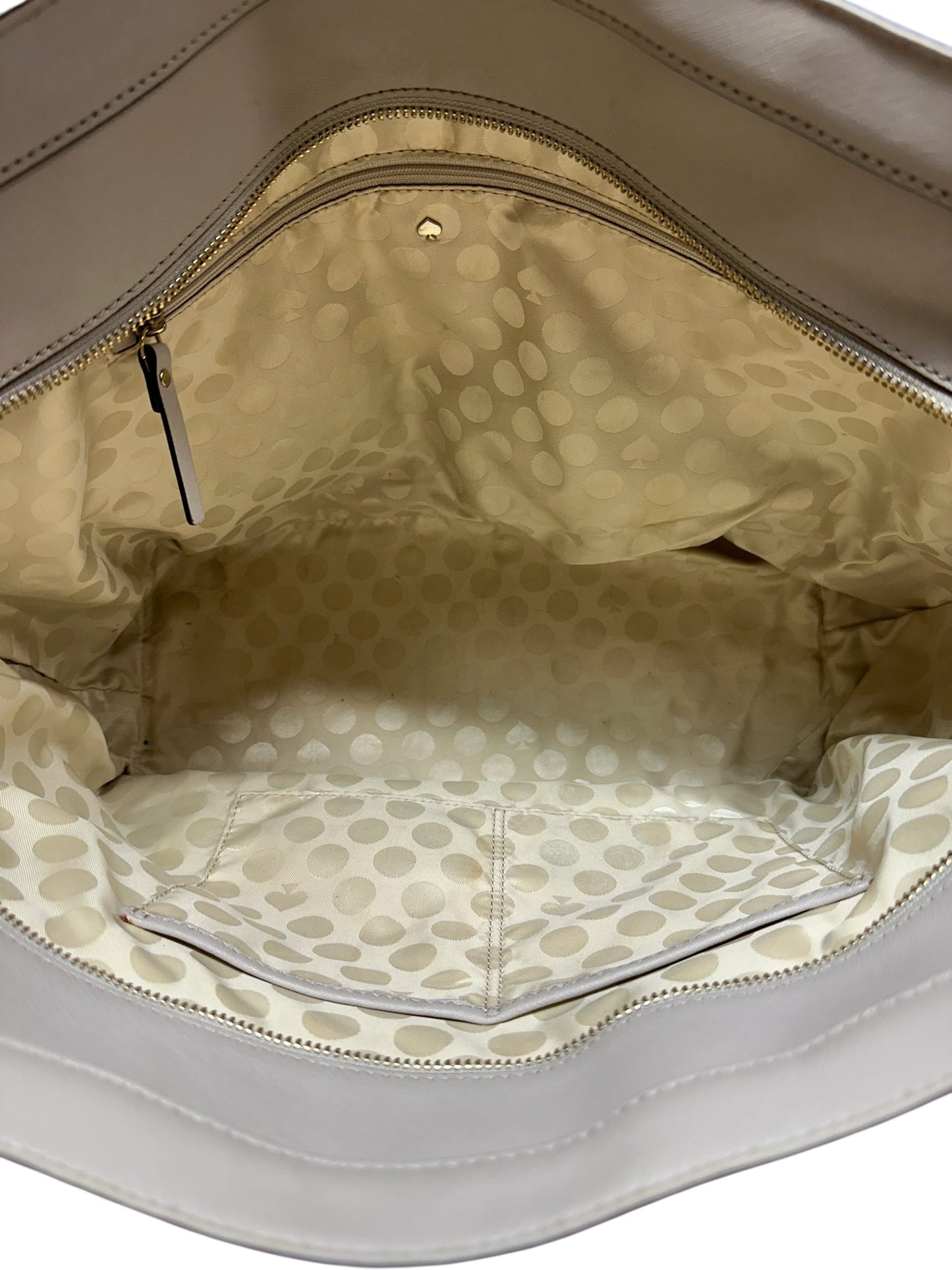 Handbag Designer By Kate Spade In Beige, Size:Large