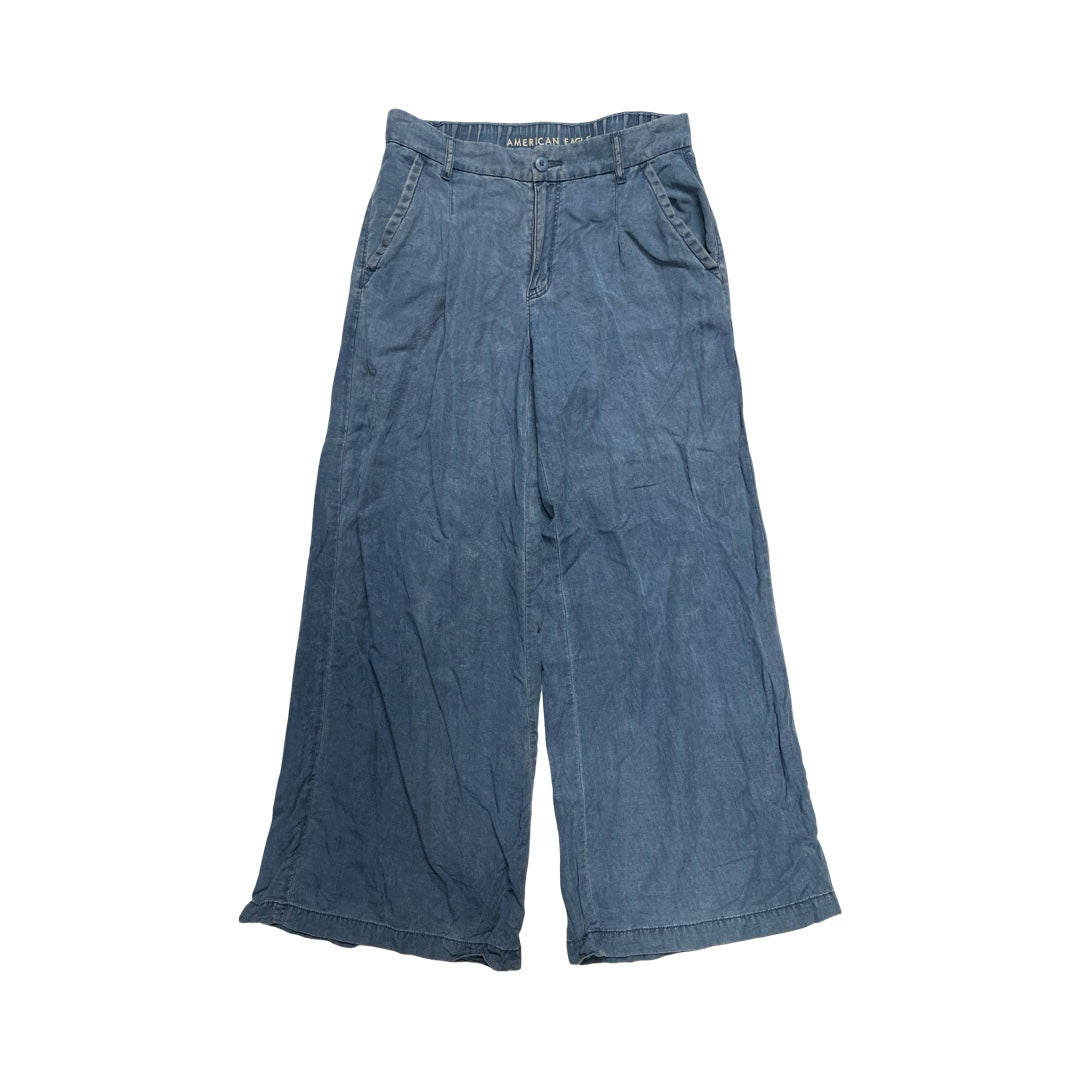 Pants Wide Leg By American Eagle In Blue, Size:6