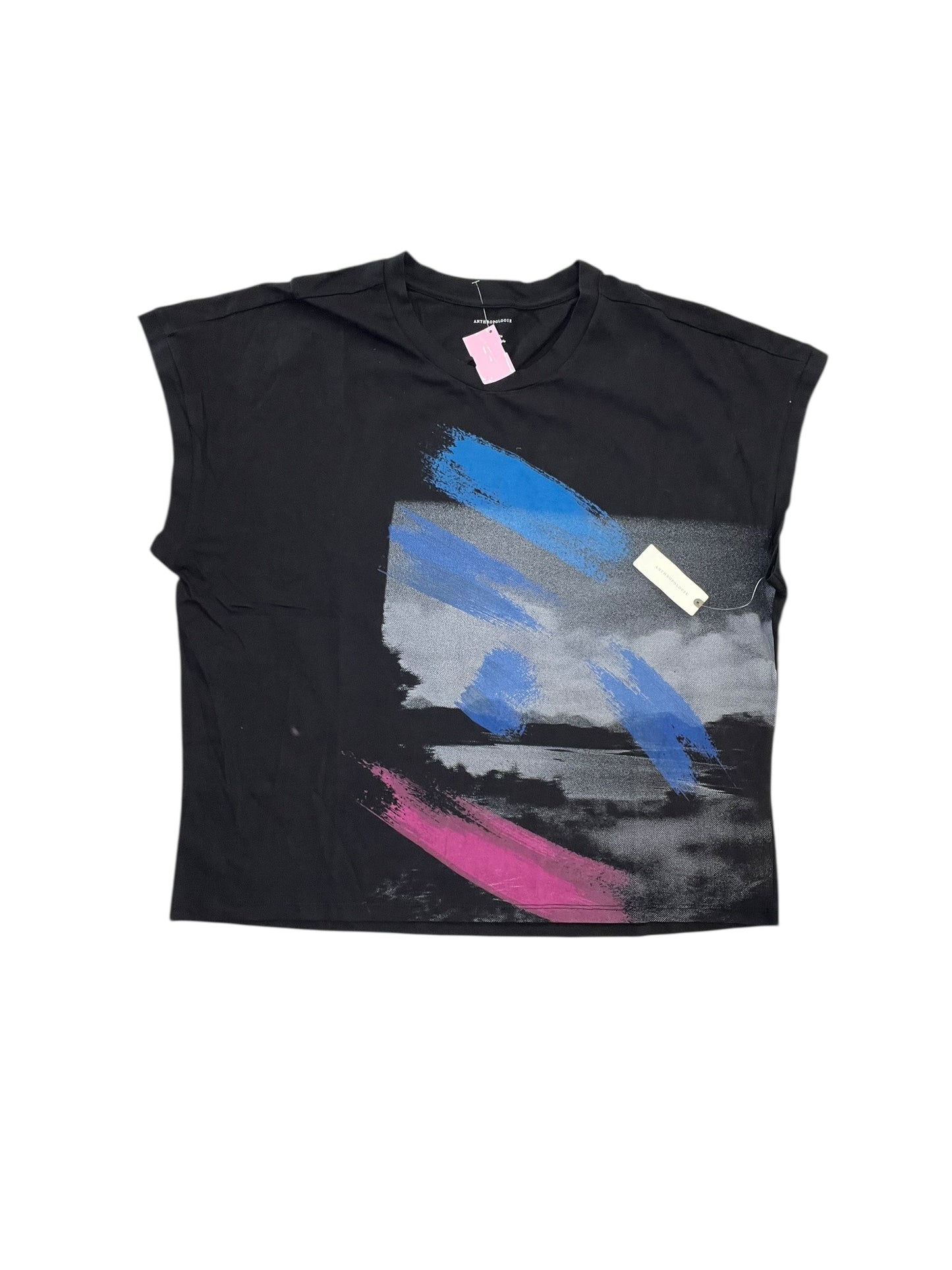 Top Sleeveless By Anthropologie In Black, Size:Xl