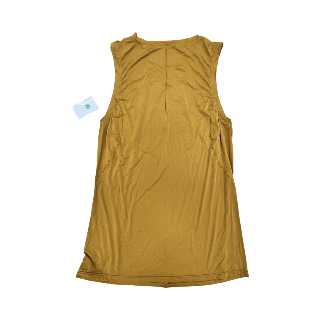 Athletic Tank Top By Lululemon In Gold, Size:4