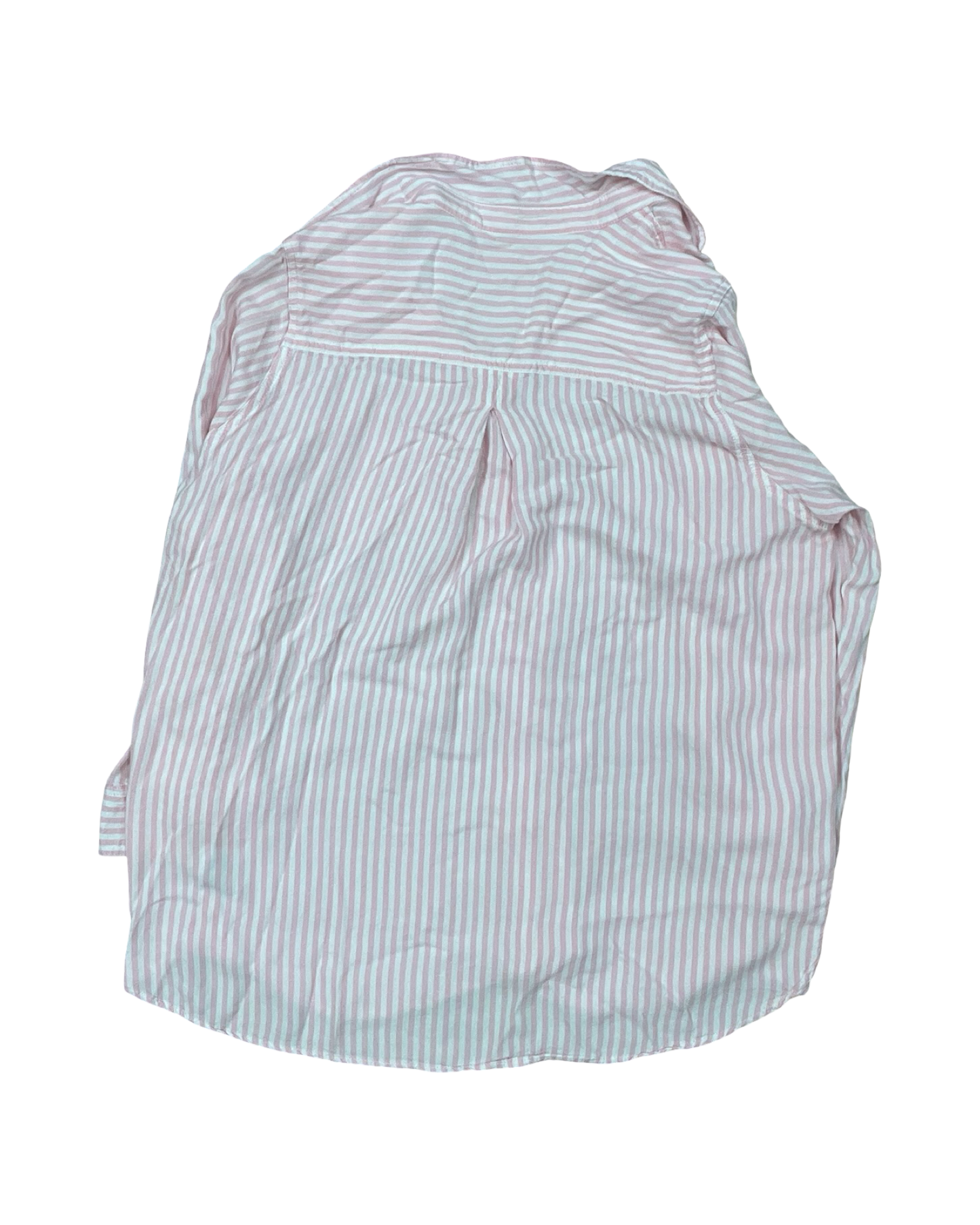 Blouse Ls By Velvet Heart In Pink & White, Size:1X