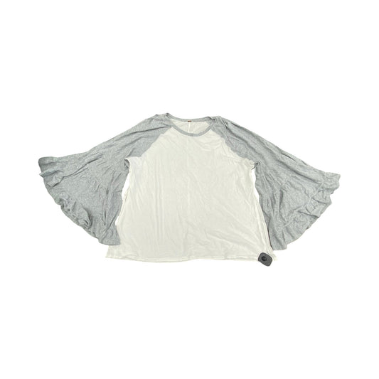 Top Ls By Free People In Grey & White, Size:L