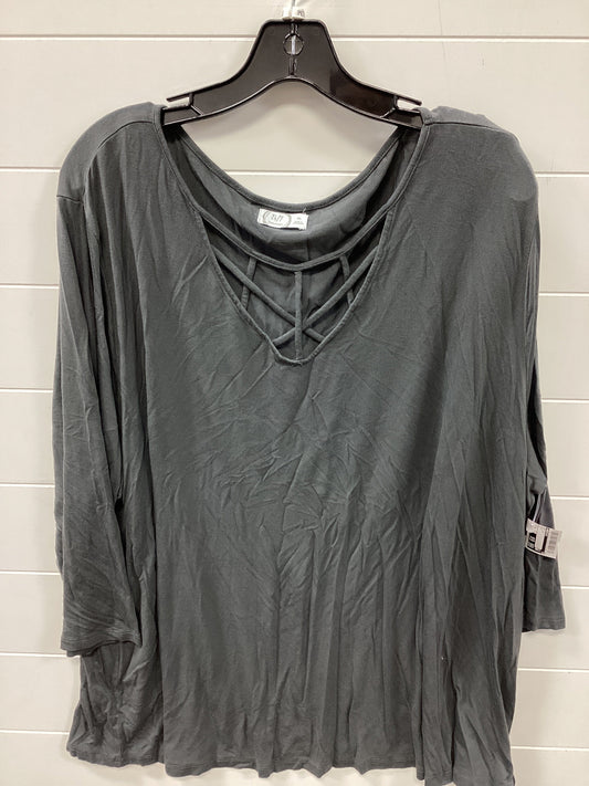 Top Ls By Maurices In Grey, Size:4X