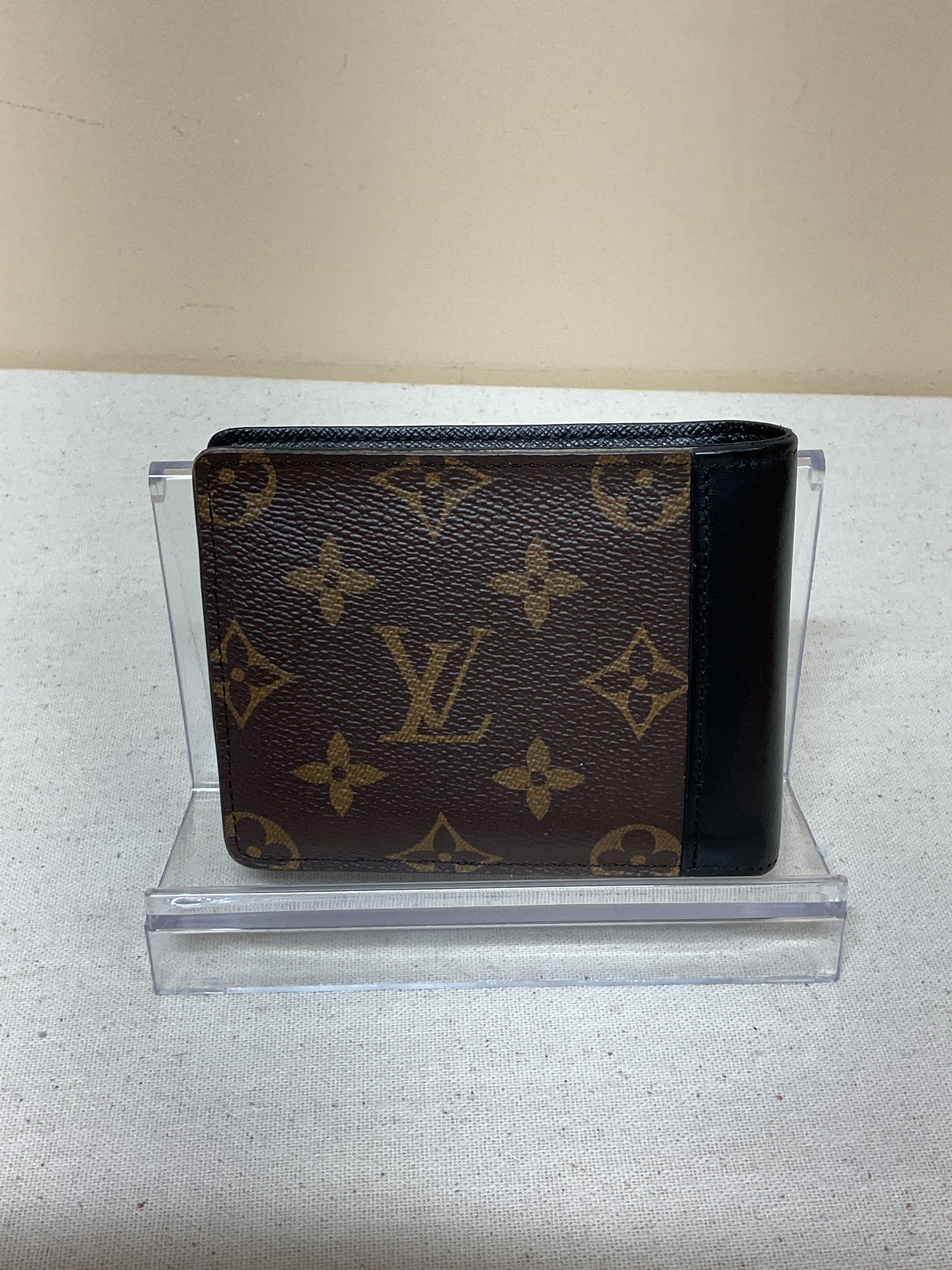 Wallet Luxury Designer By Louis Vuitton In Black & Brown, Size:Small