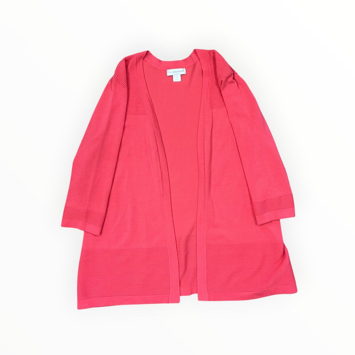Cardigan By Christopher And Banks In Pink, Size:L