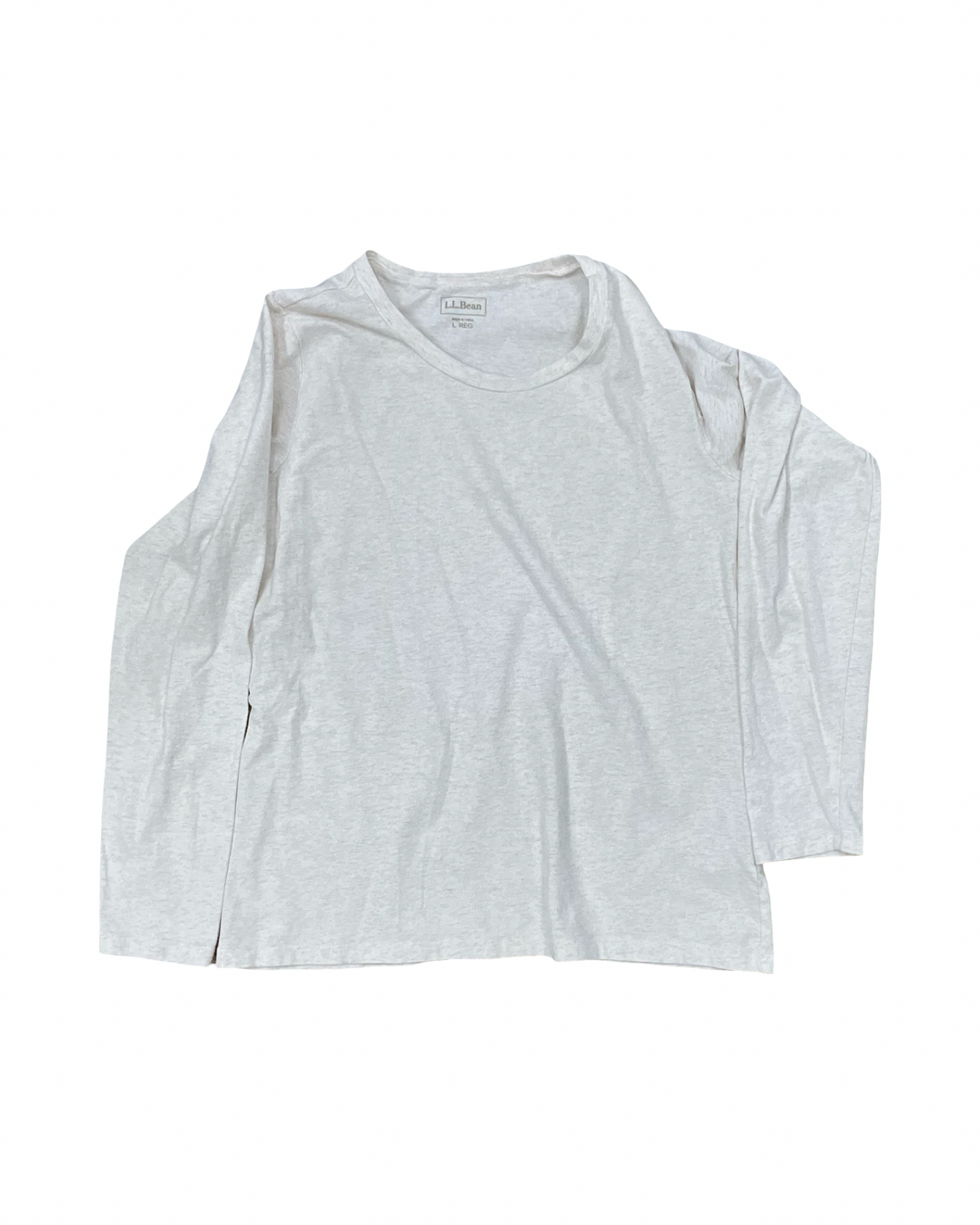 Top Ls Basic By L.L. Bean In Cream, Size:L