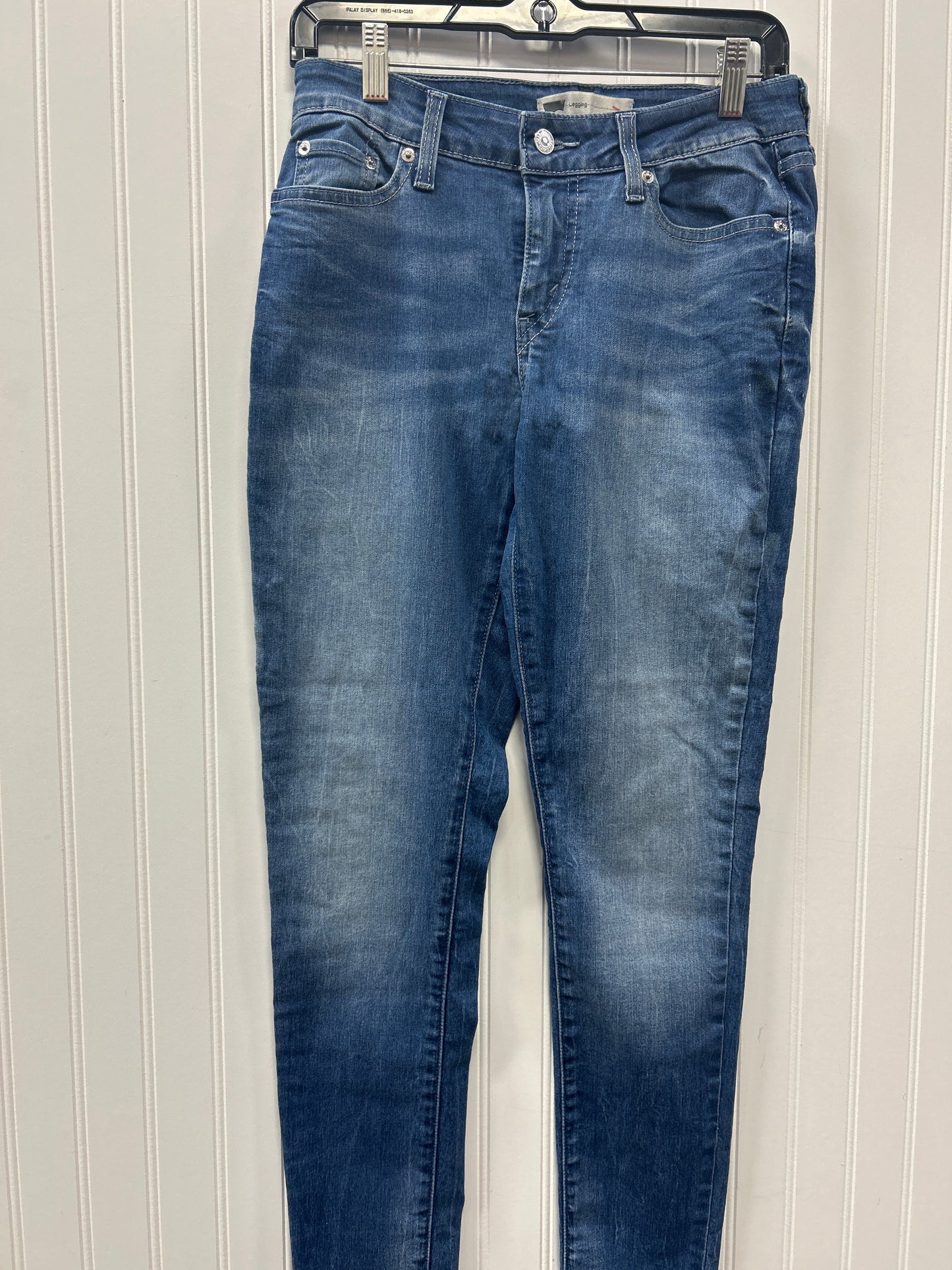 Jeans Skinny By Levis In Blue Denim, Size:6