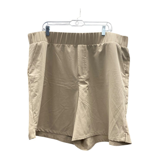 Athletic Shorts By Tek Gear In Tan, Size:2X