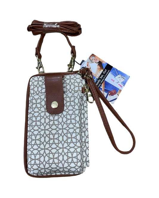 Crossbody By Clothes Mentor In Brown & Tan, Size:Small