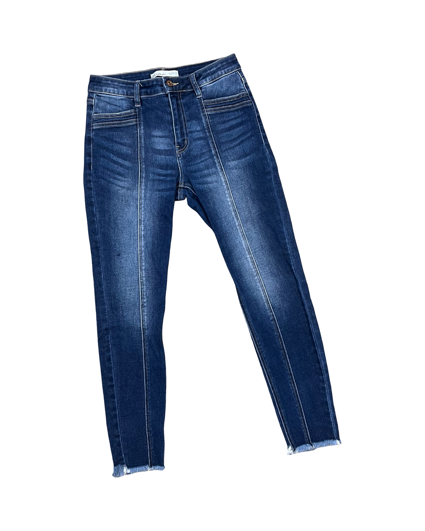 Jeans Skinny By Kancan In Blue Denim, Size:6
