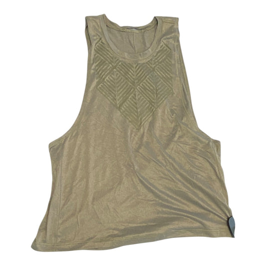Athletic Tank Top By Lululemon In Gold, Size:4