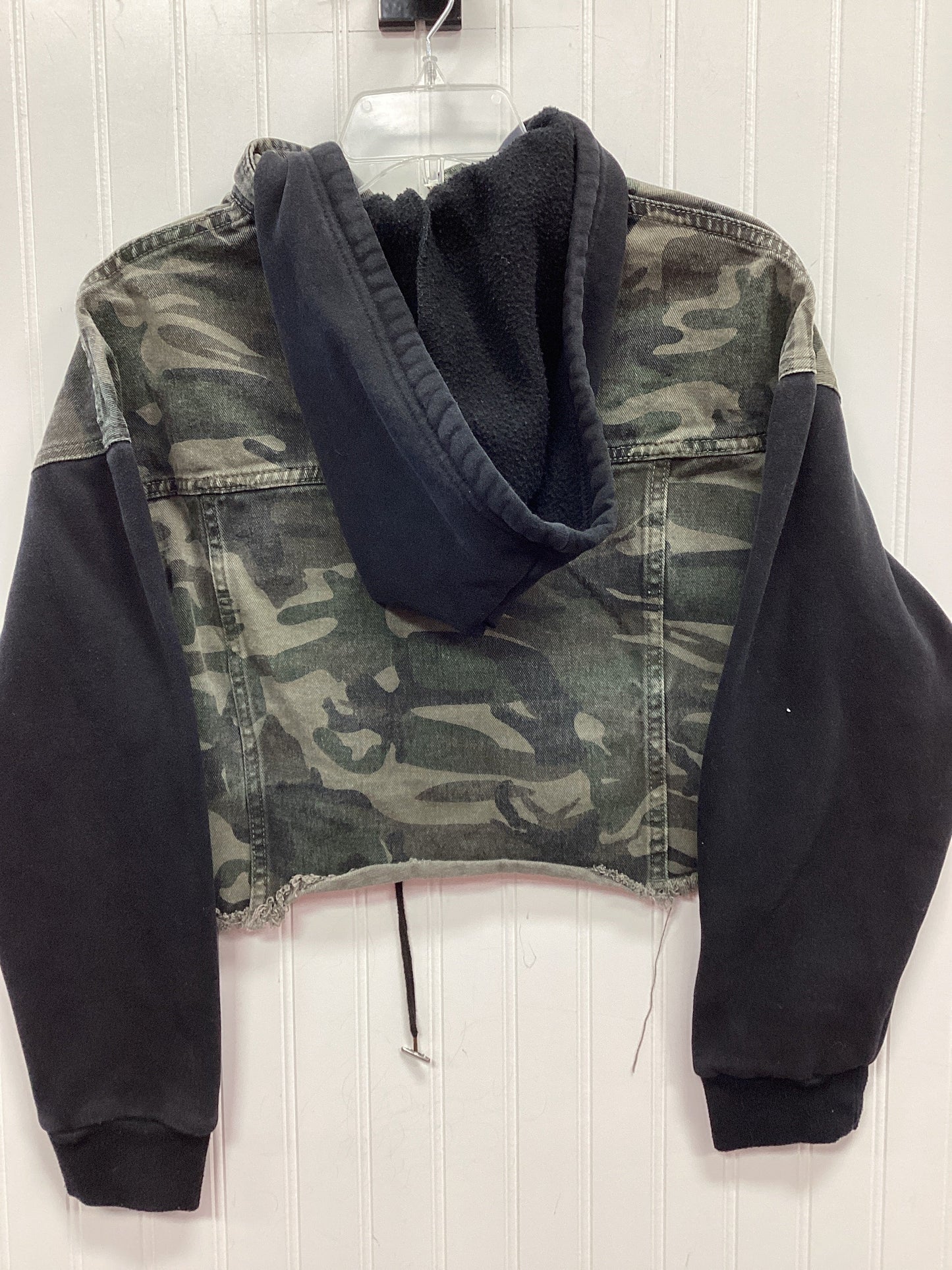Jacket Denim By Kancan In Camouflage Print, Size:L