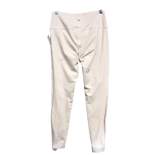 Athletic Leggings By Lululemon In White, Size:M