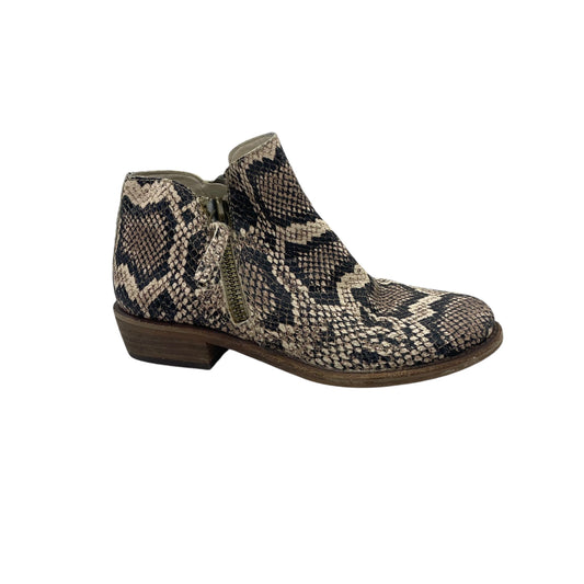 Boots Ankle Heels By Gianni Bini In Snakeskin Print, Size:6.5