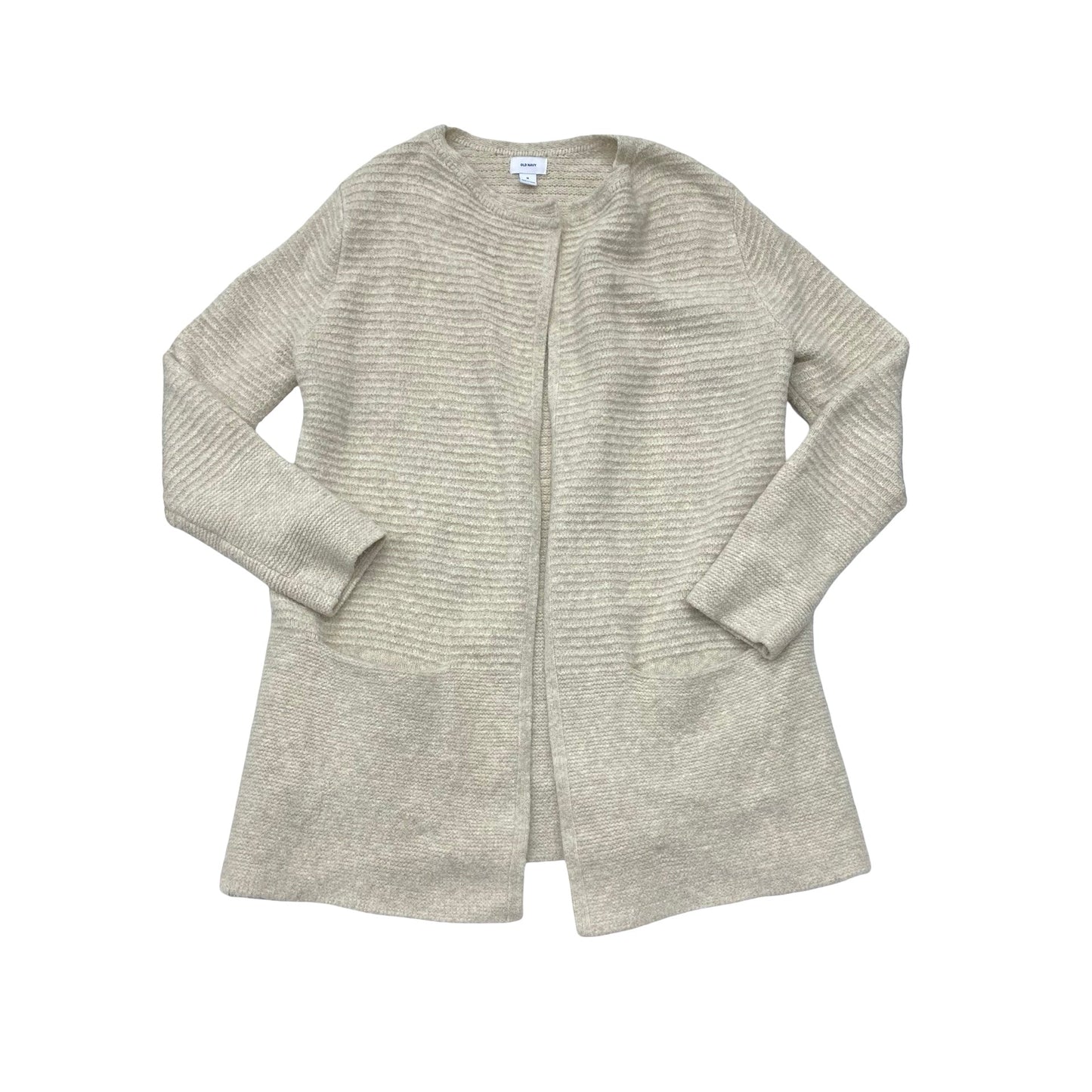 Sweater Cardigan By Old Navy In Beige, Size:M