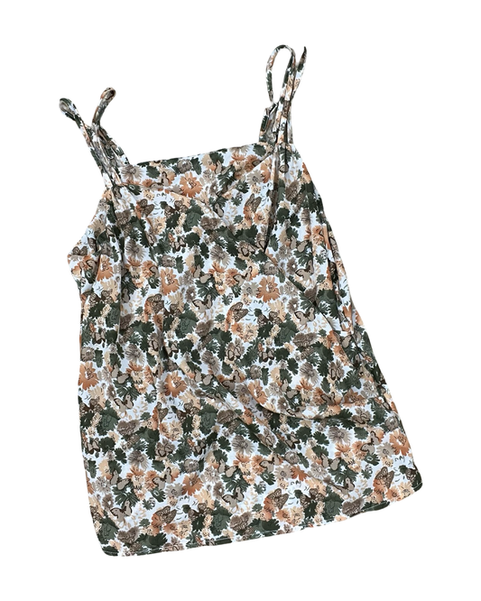 Top Sleeveless By Shein In Green & Orange, Size:Xl
