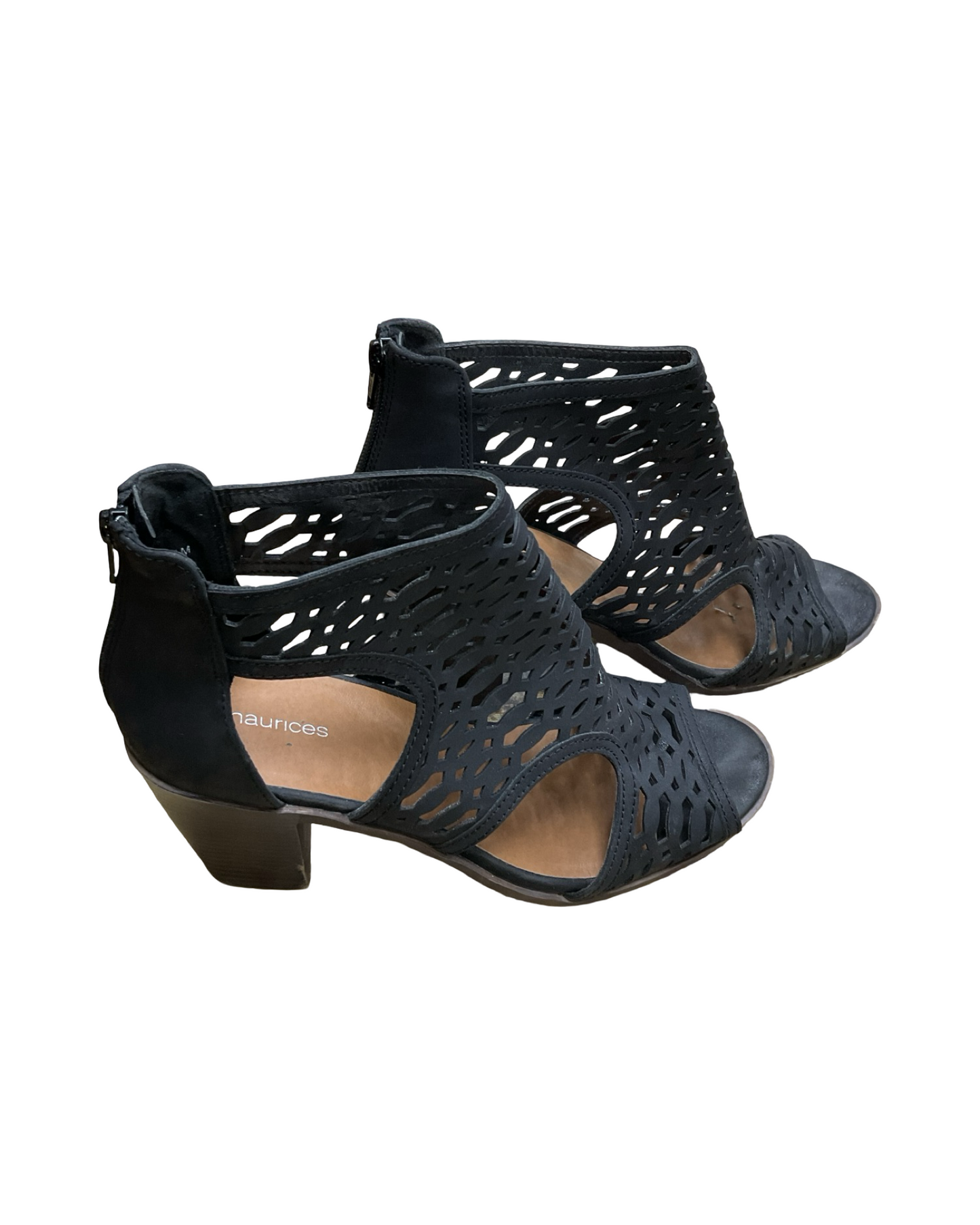 Sandals Heels Block By Maurices In Black, Size:11