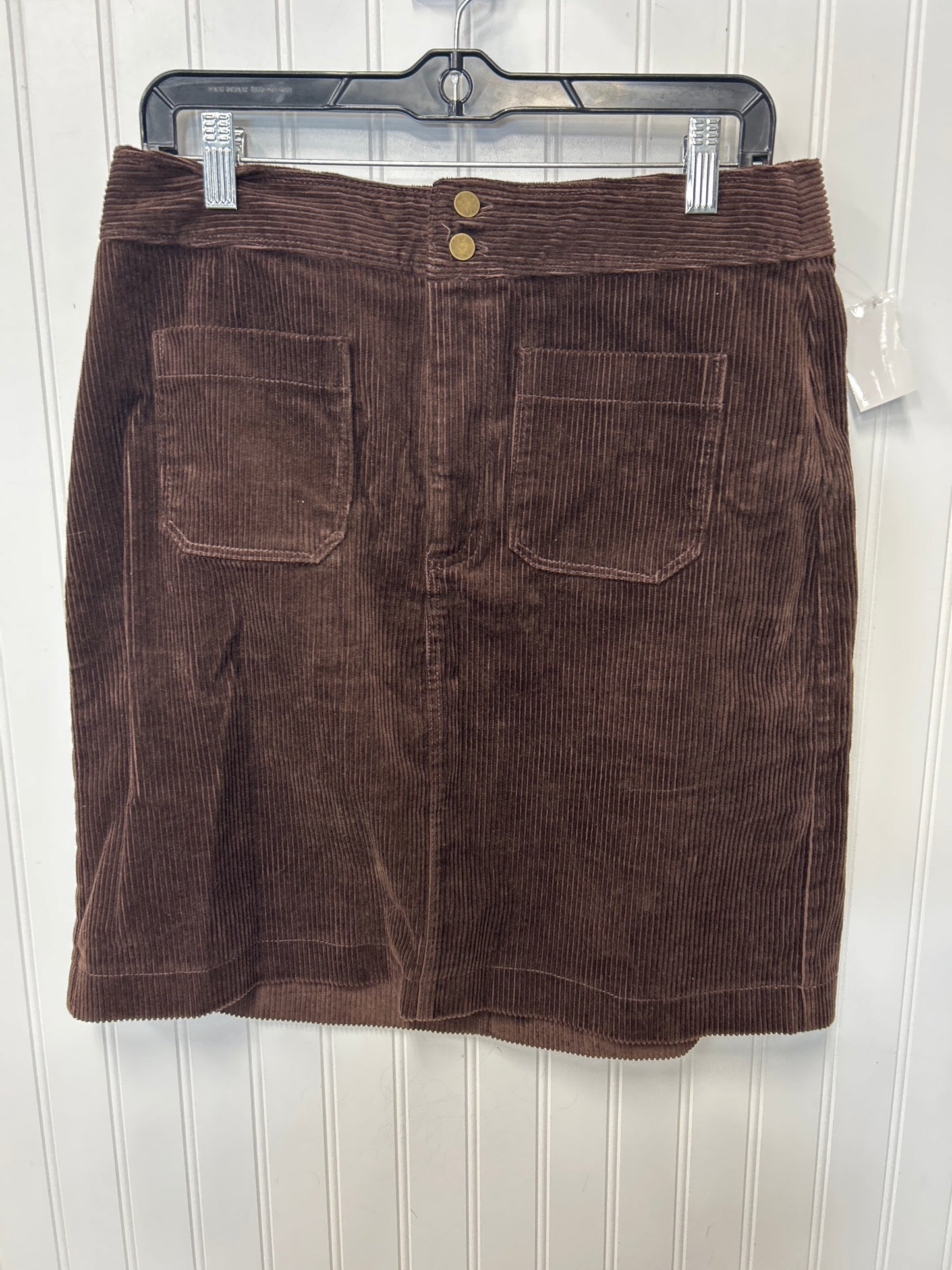 Skirt Midi By Loft In Brown, Size:6