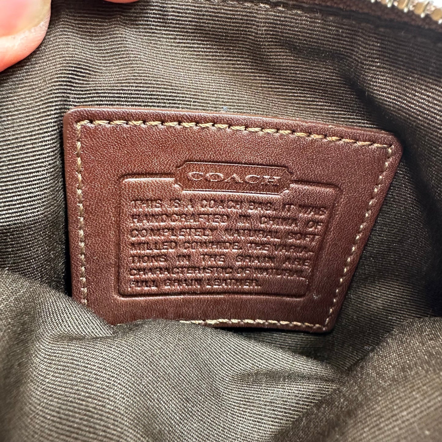 Crossbody Designer By Coach, Size: Small