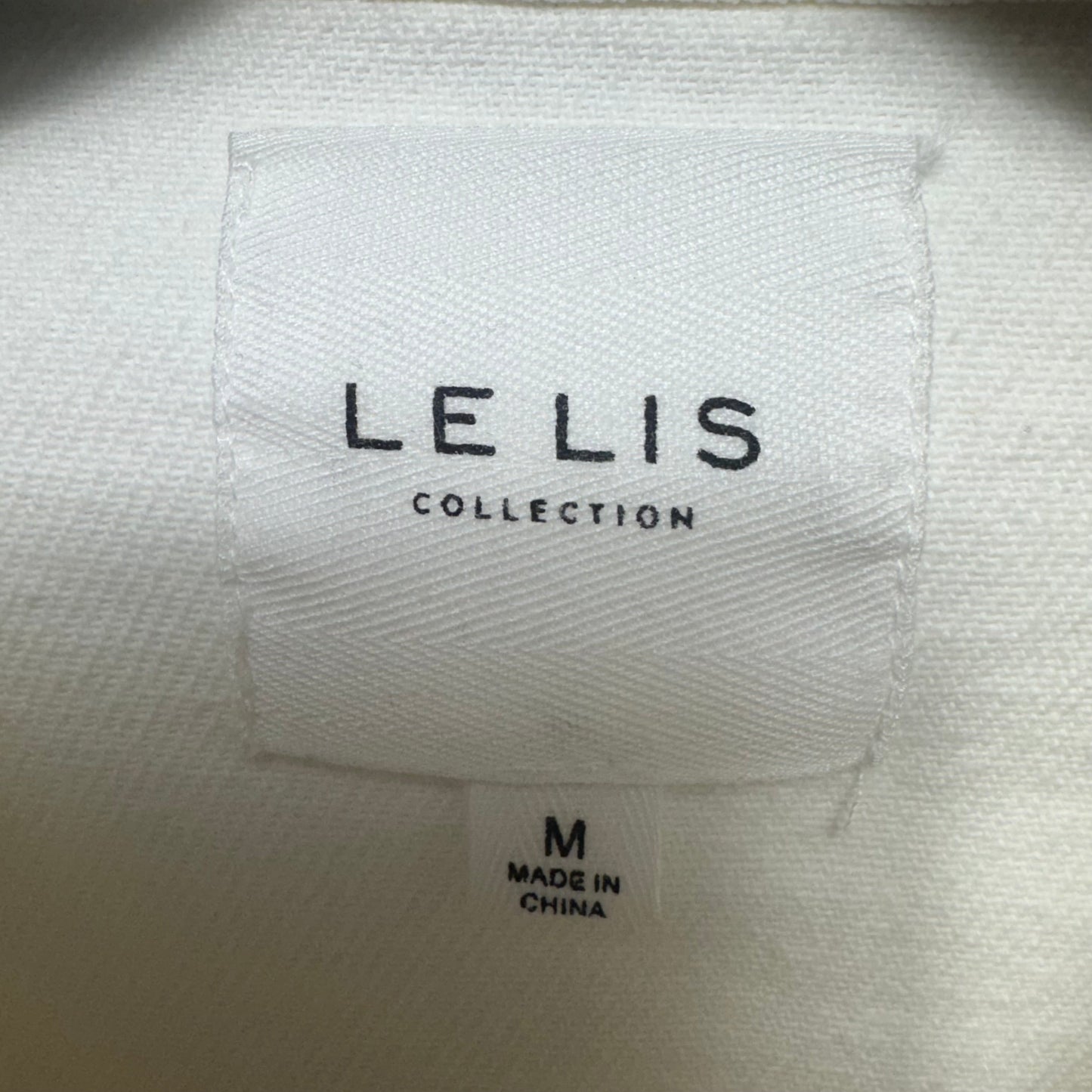 Faux Leather Fringe Jacket Denim By Le Lis In White Denim, Size: M