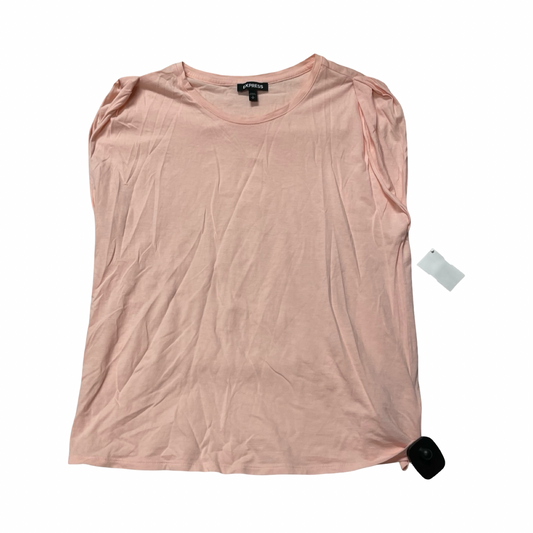 Top Sleeveless By Express In Pink, Size:S