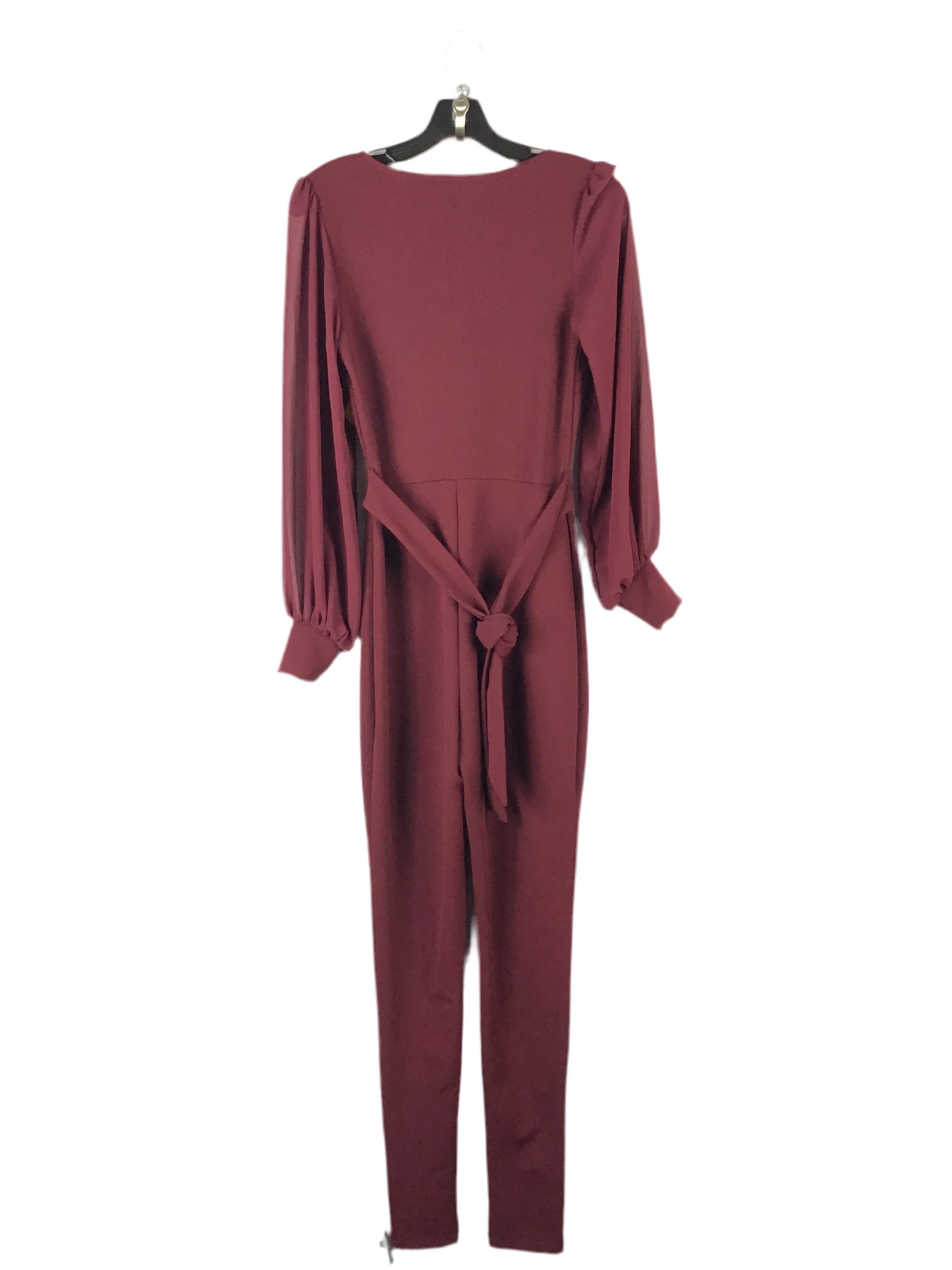 Jumpsuit By Fashion Nova In Burgundy, Size: S