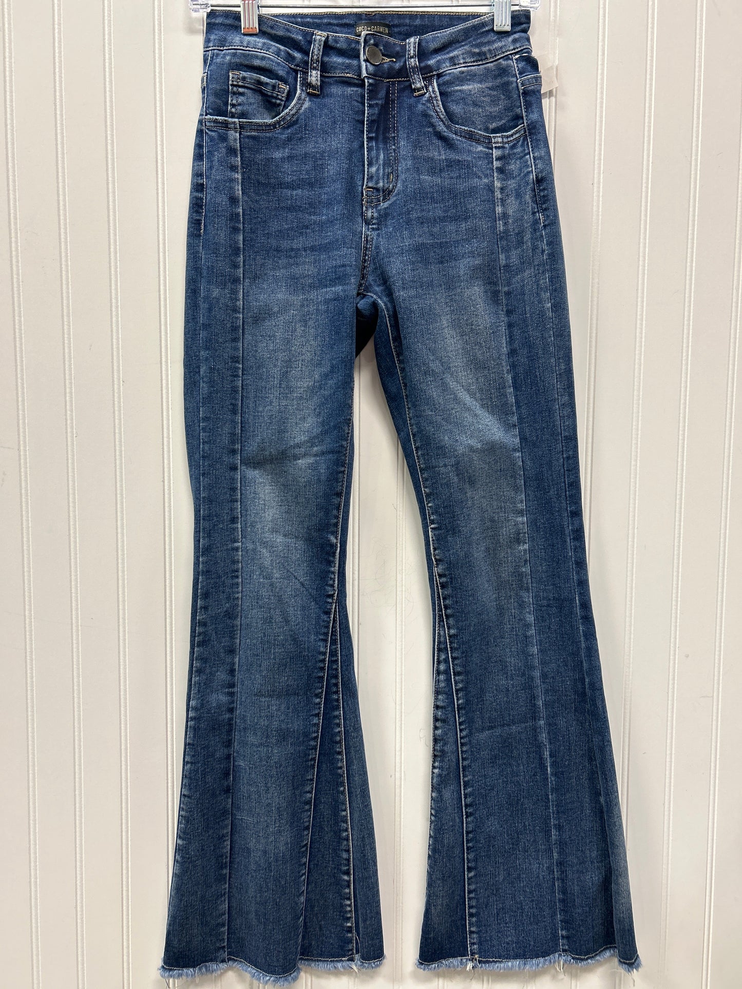 Jeans Flared By Coco And Carmen In Blue Denim, Size:S