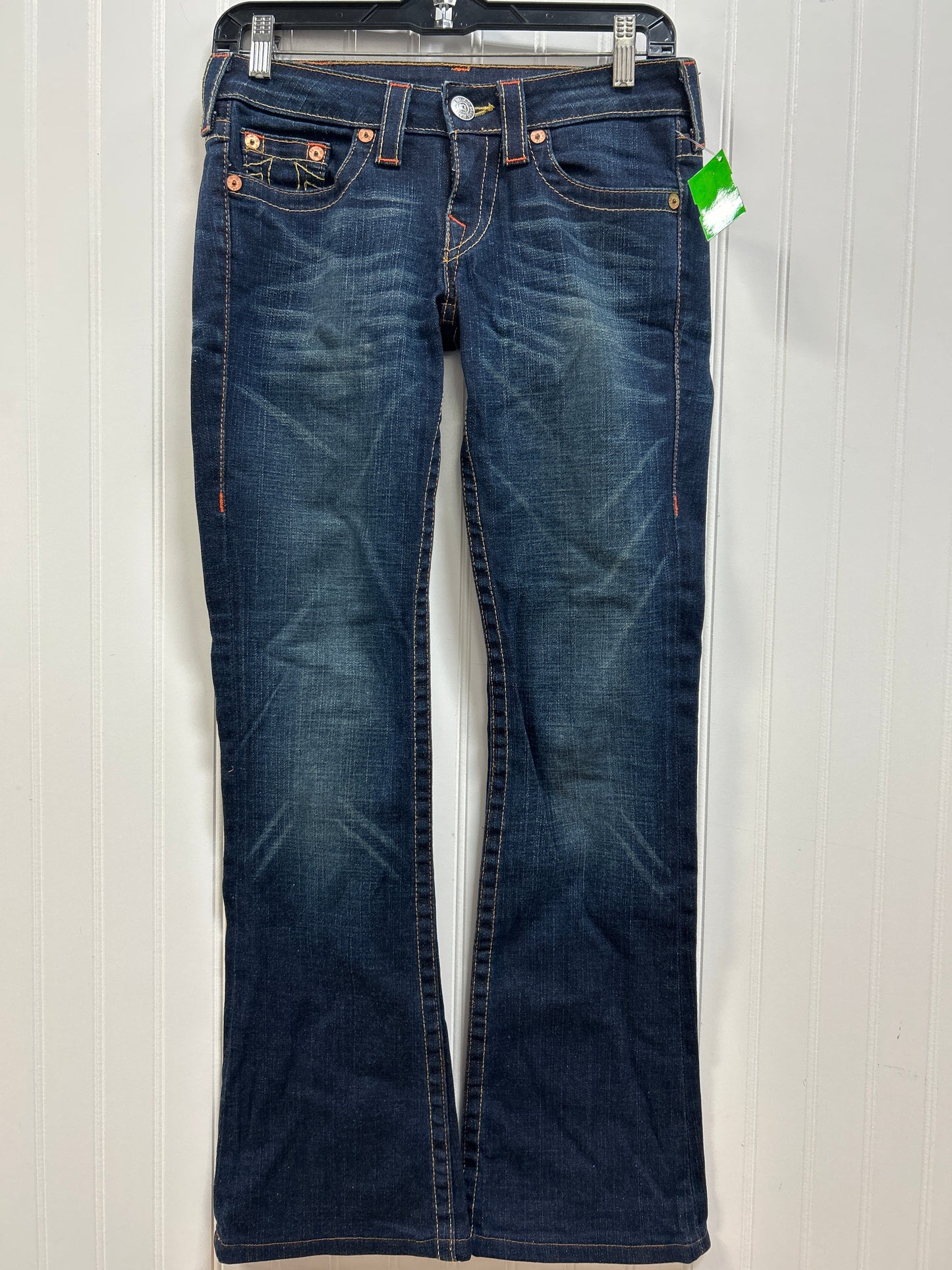 Jeans Straight By True Religion In Blue Denim, Size:4