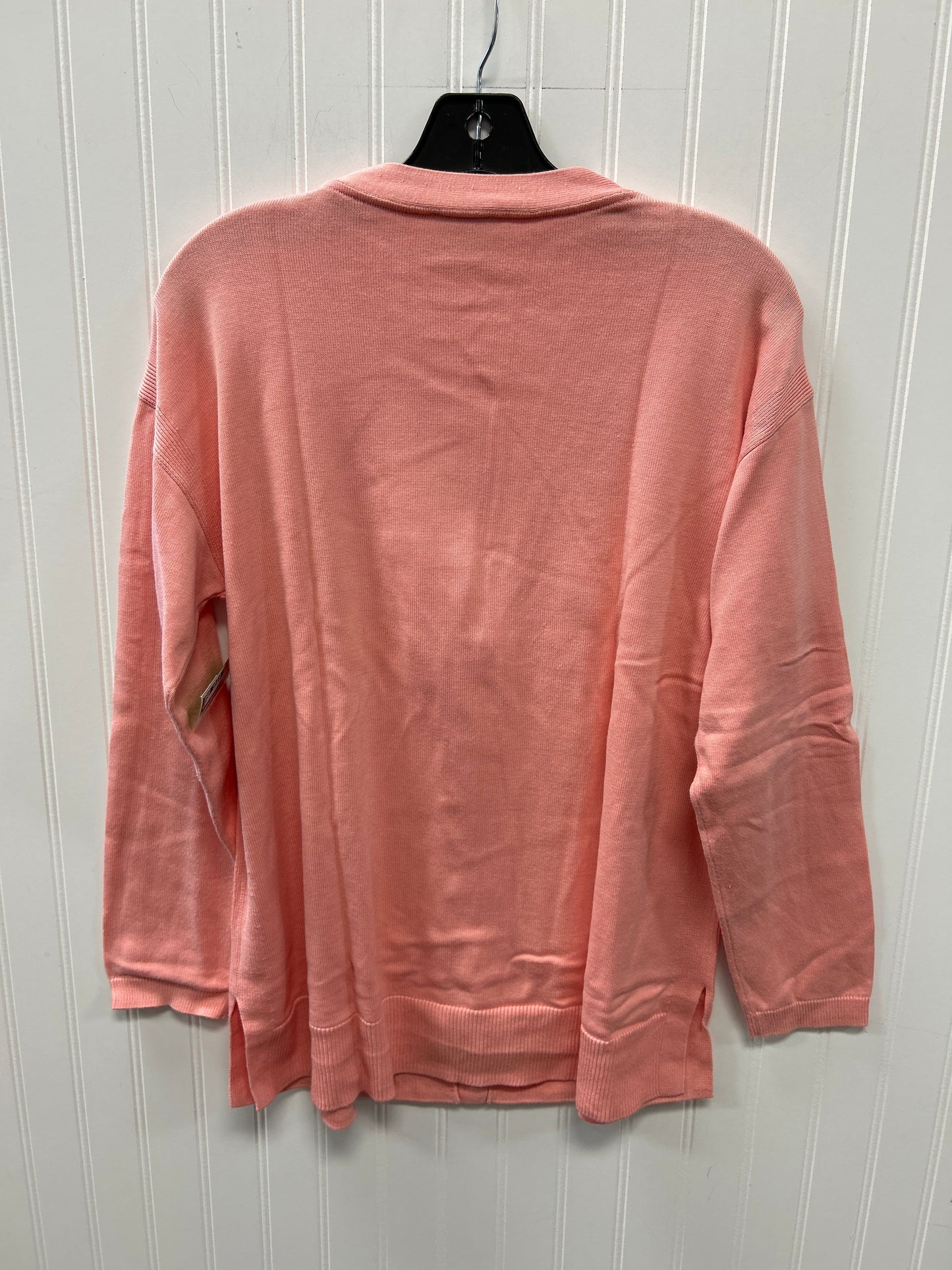 Cardigan By Talbots In Peach, Size:L