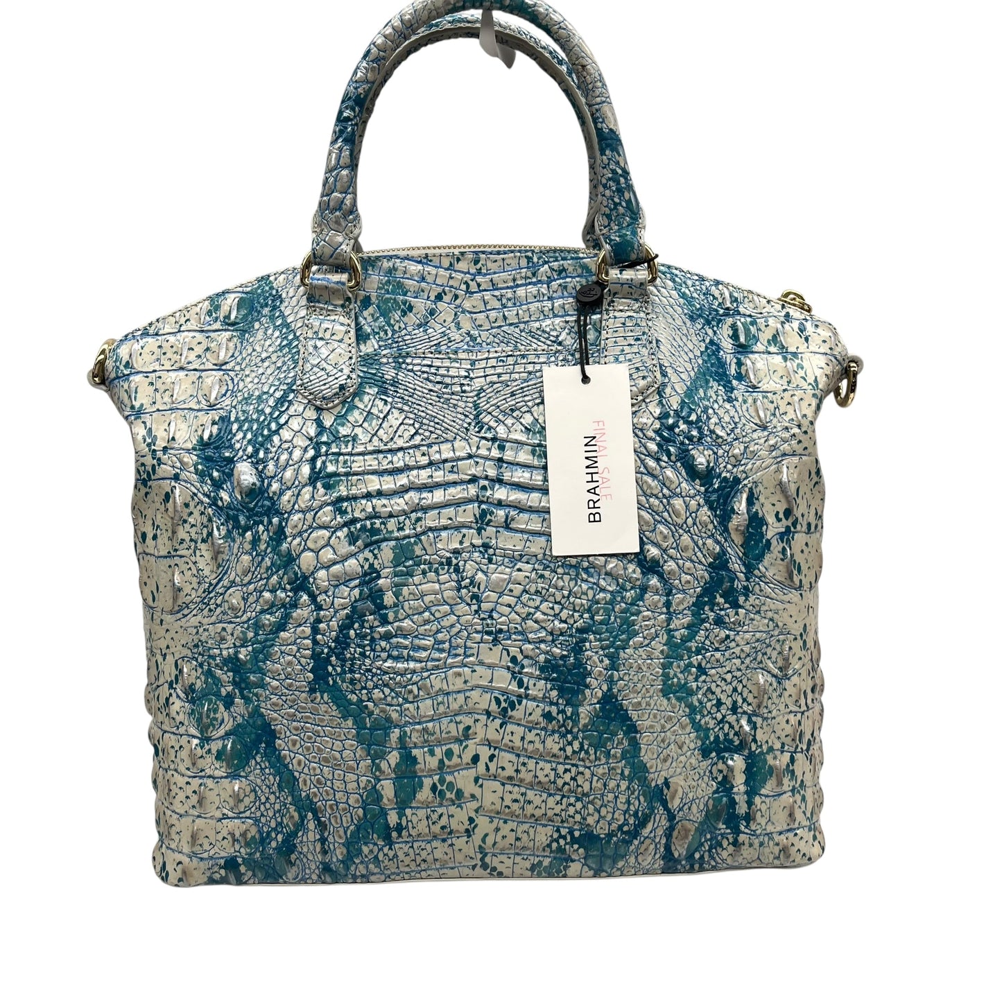 Handbag Designer By Brahmin In Blue, Size:Large