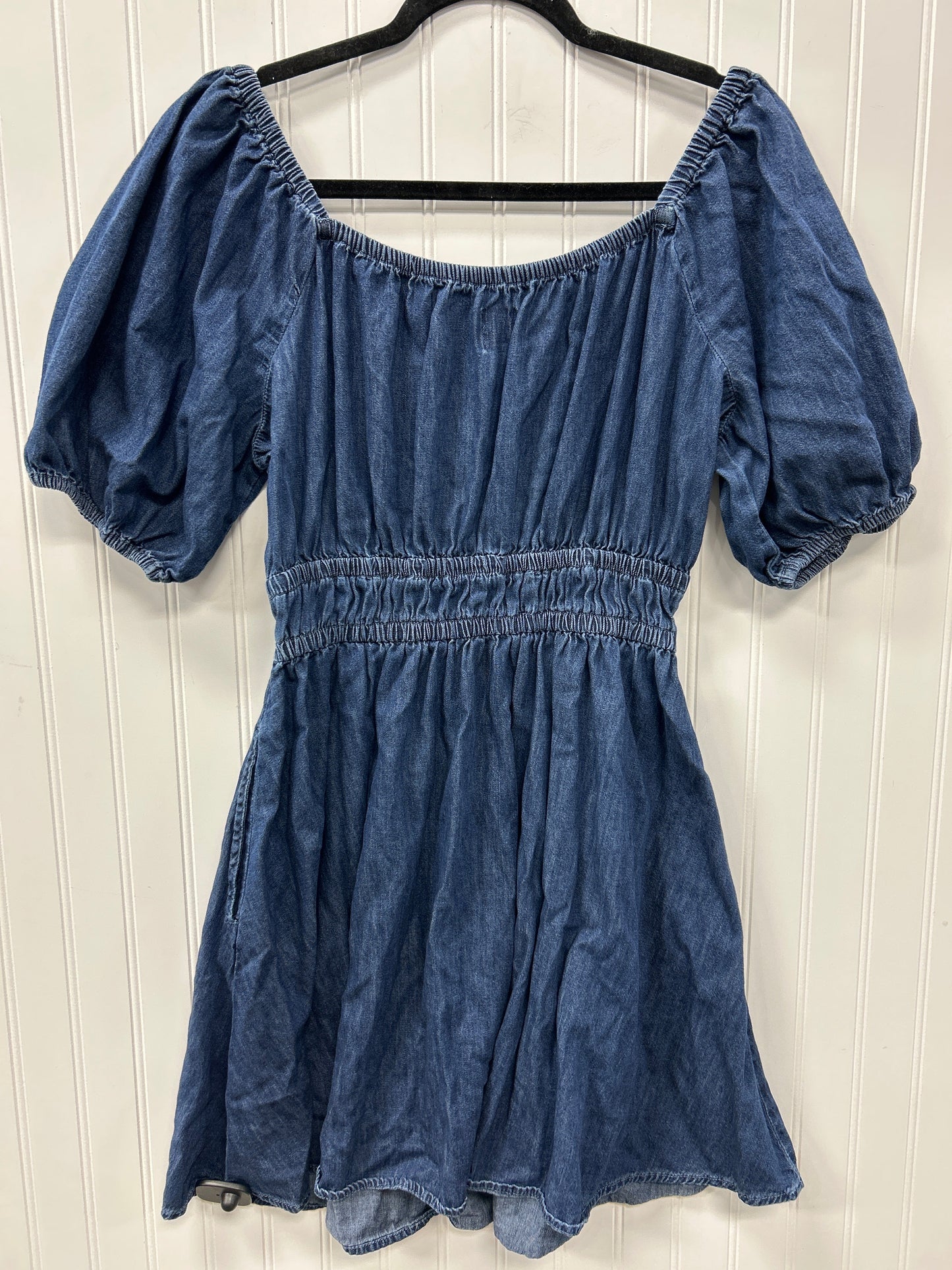 Dress Casual Midi By Gap In Blue, Size:L