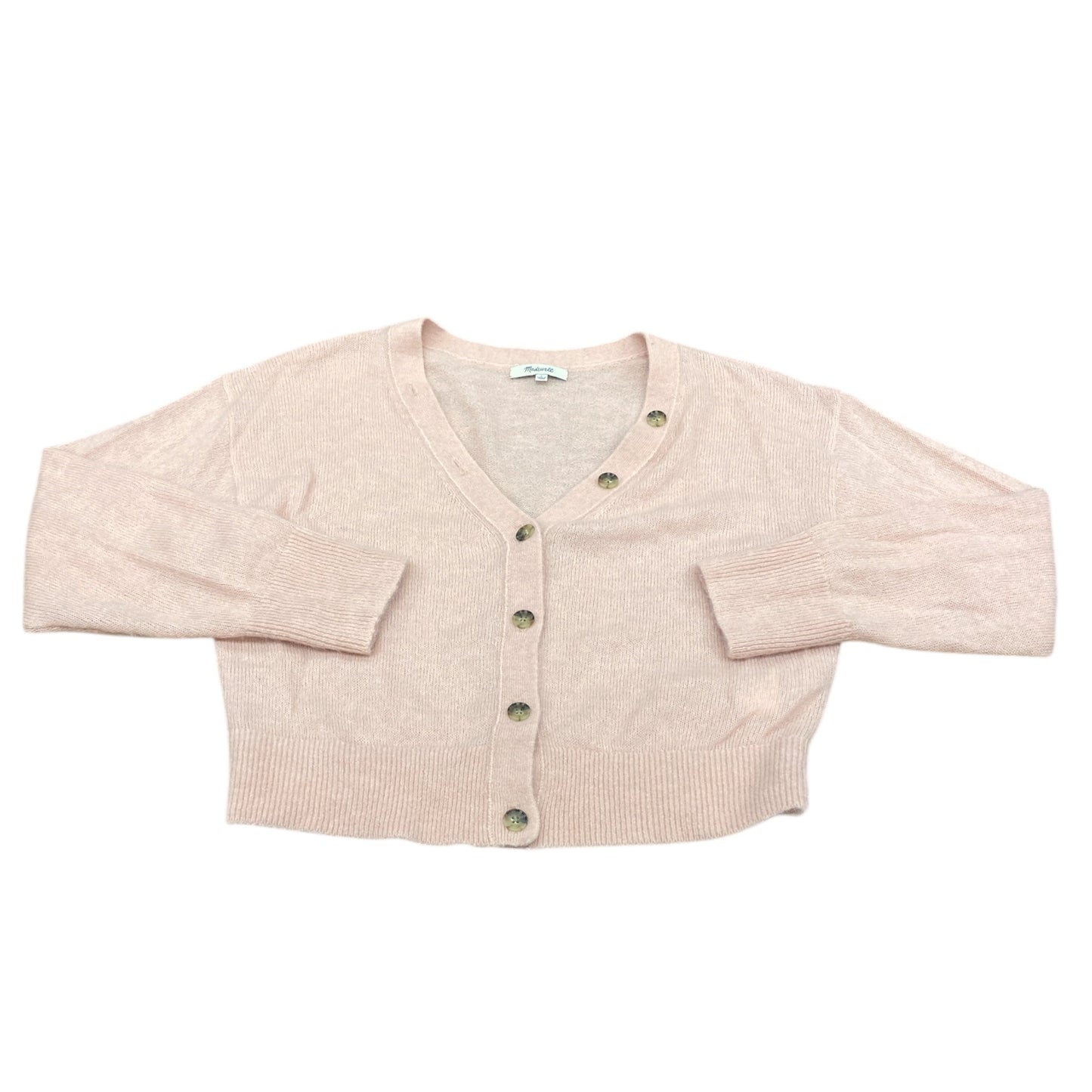 Sweater Cardigan By Madewell In Pink, Size:L
