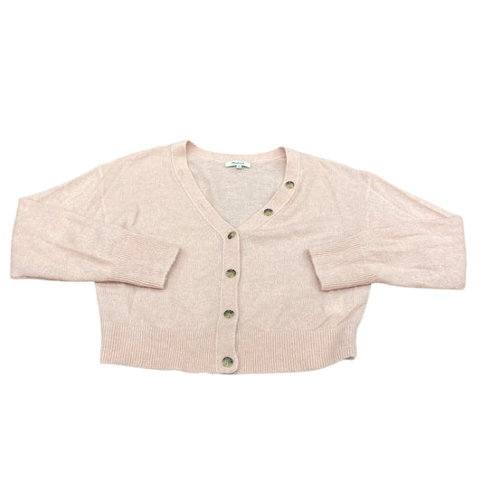Sweater Cardigan By Madewell In Pink, Size:L
