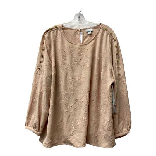 Top Ls By Liz Claiborne In Pink, Size:2X